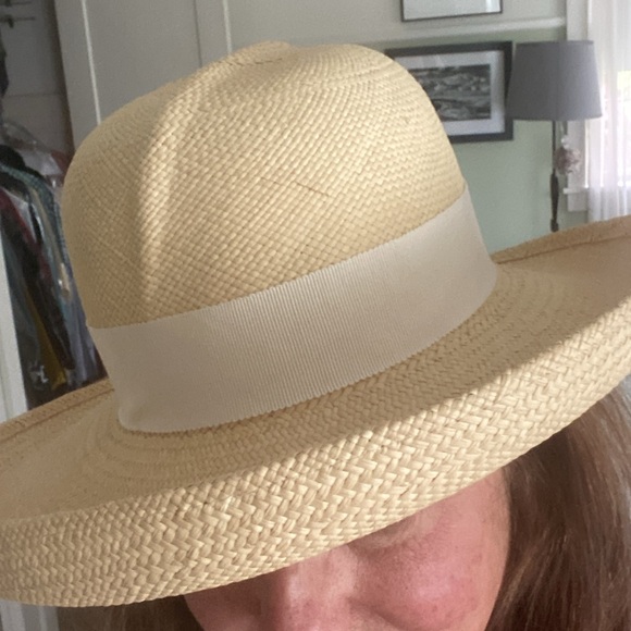 Sm/med Seeberger Straw Hat-NWOT - Picture 2 of 5